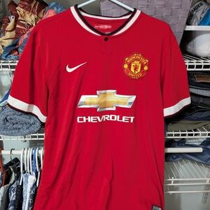 Nike Red Manchester United Soccer Jersey
